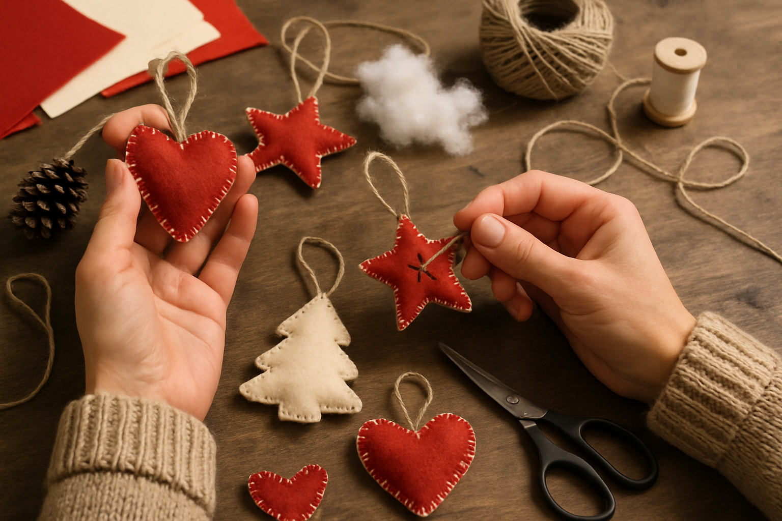 hvordan lage julepynt - Illustration